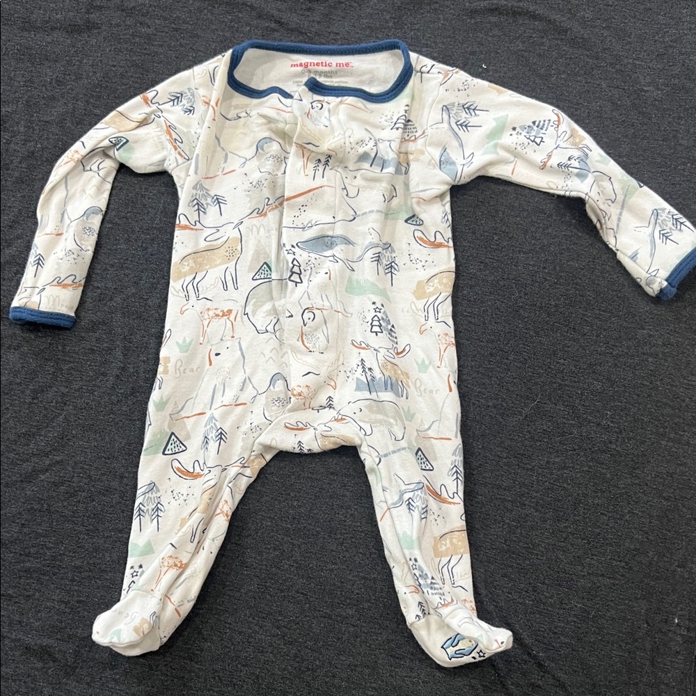 Magnetic Me Kids Footie - Animal Adventure Print